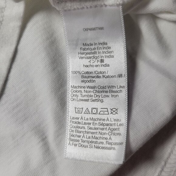 Madewell White Refined Easy Crewneck T-Shirt Size Medium - Picture 3 of 6